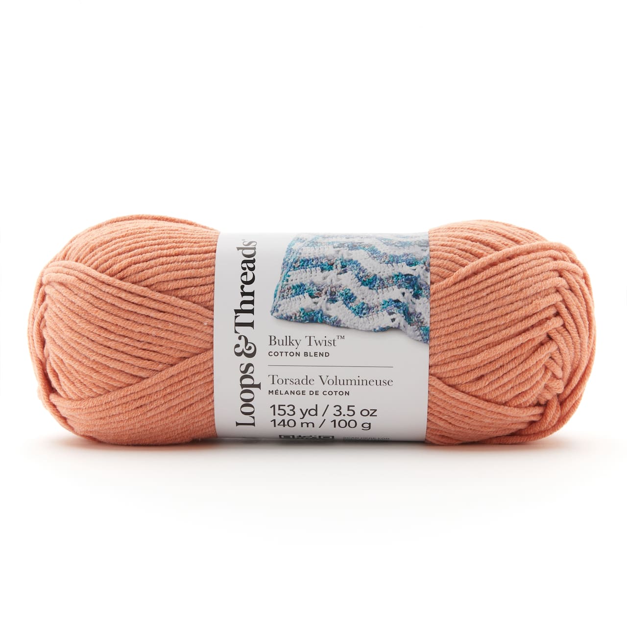 Laine Torsade Volumineuse, couleur unie de Loops & Threads
